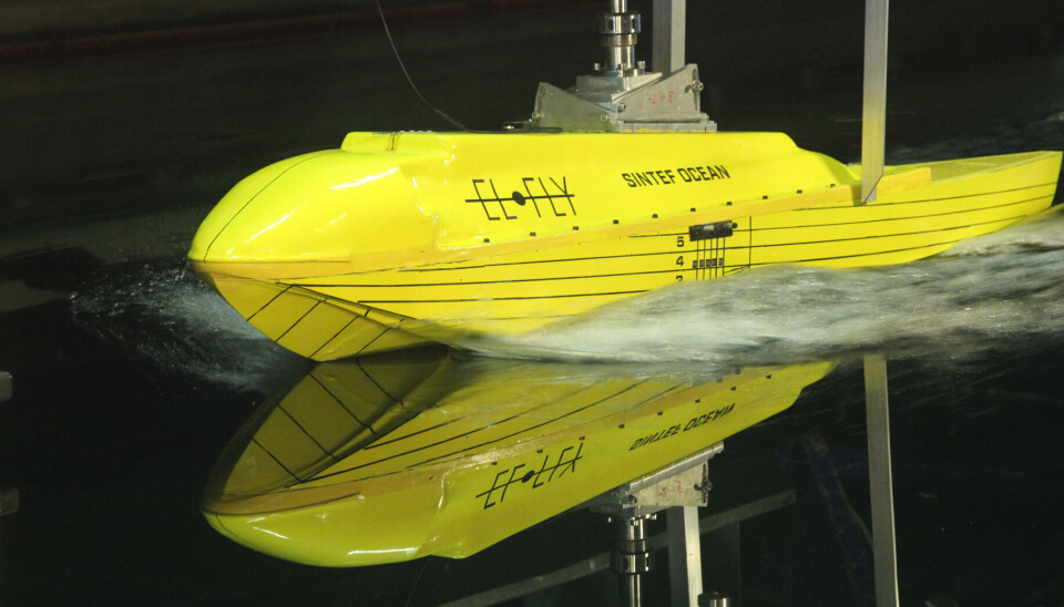 If the company Elfy succeeds, the aircraft of the future might be electric, environmentally friendly, more quiet, and able to fly shorter routes from more locations. In this 260 metre-long research tank, a model of the hull is towed at different angles to find the optimal shape.