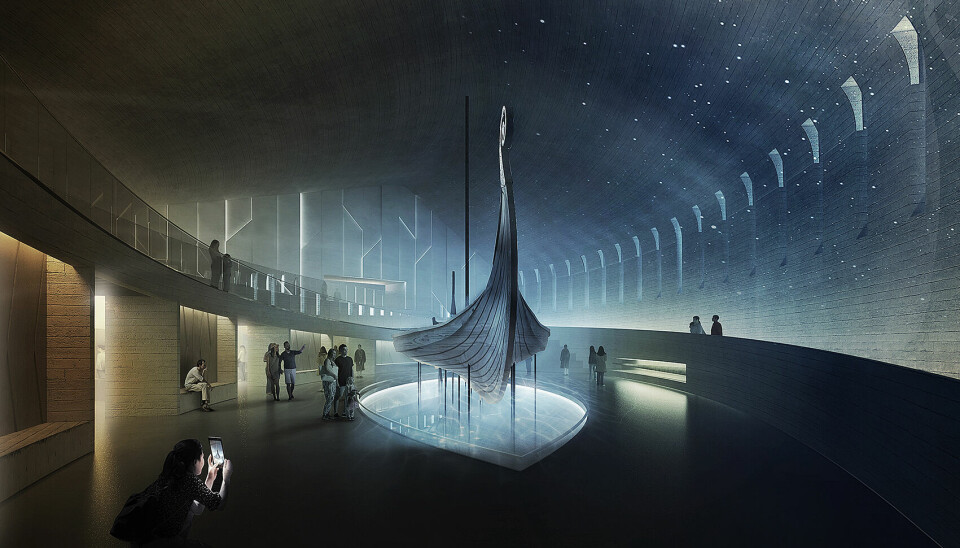 The audience is to be able to experience the Viking ships in different atmospheres by changing the lighting.