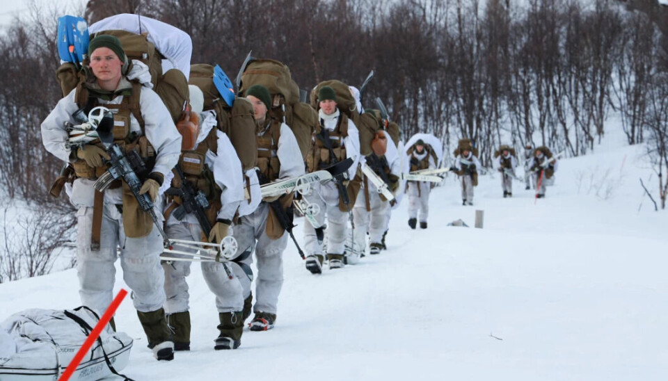 The soldiers in the experiment were given food with essential amino acids. Researchers will test whether this helps them maintain muscle mass and health under extreme physical strain.