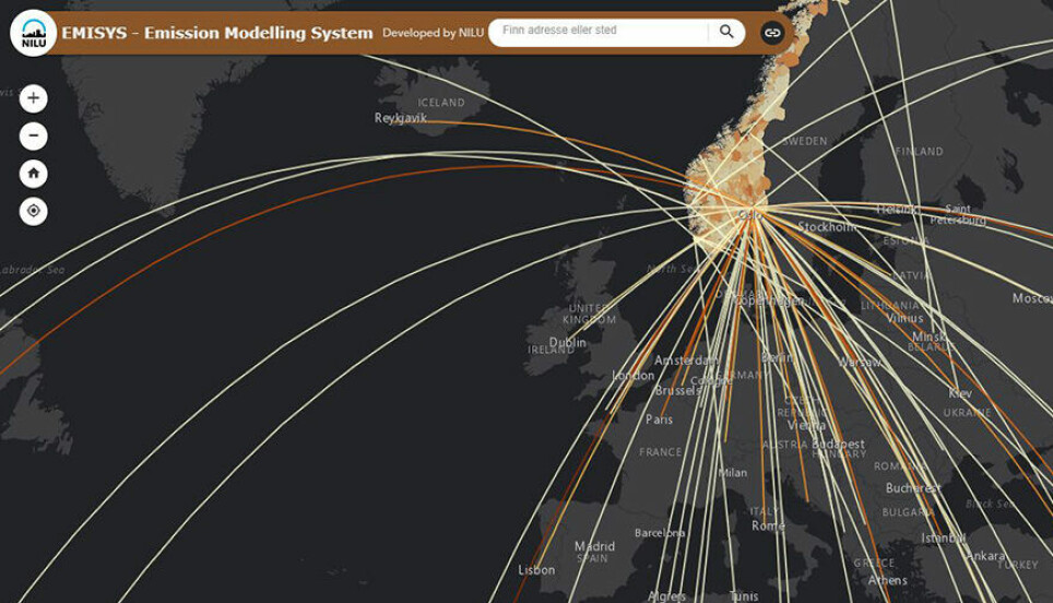 Which flight route from Norway has the highest CO₂ emissions? How high are particle emissions from wood burning where you live? Which road has the highest traffic emissions? NILU scientists have now visualised all these and more in a map.