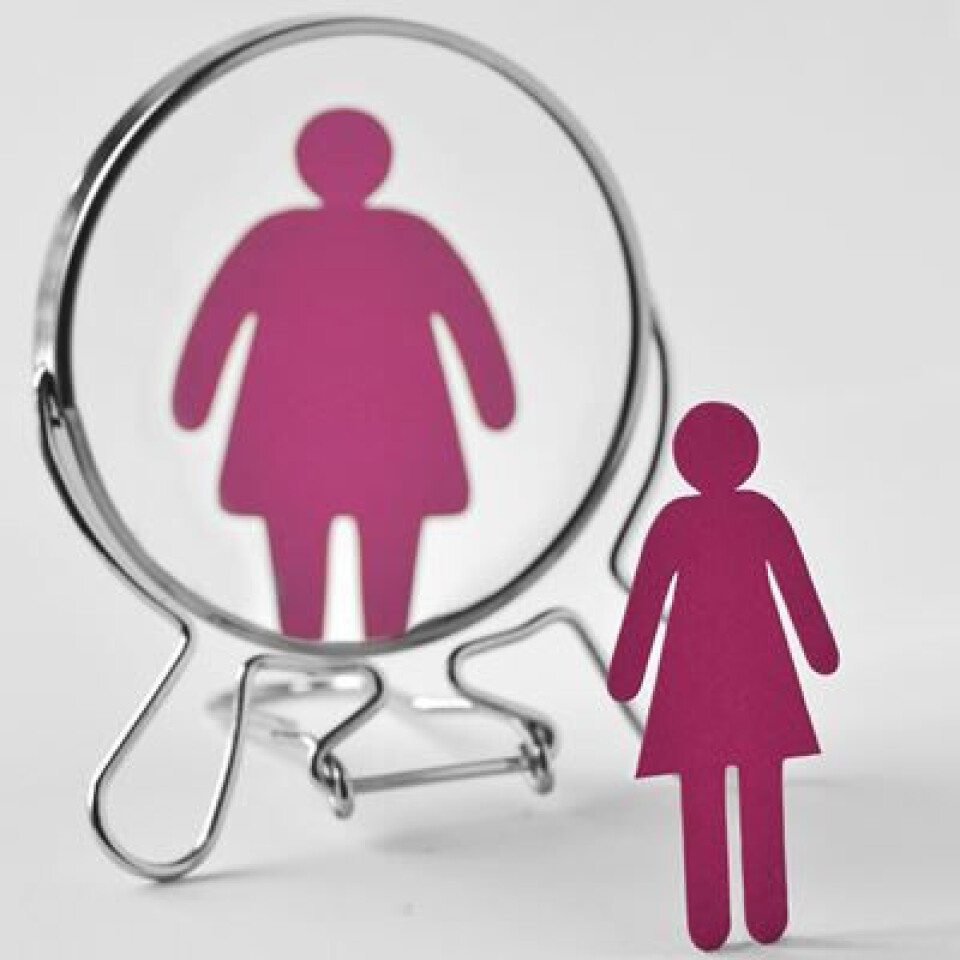 A 'cliche' of distorted self-image illustrates how one perceives oneself.