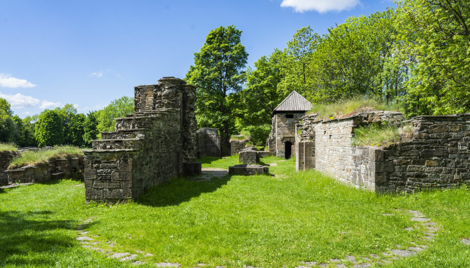 The remaining ruins of the Cistercian monastery on Hovedøya in the Oslofjord.
