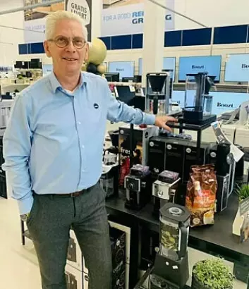 Ole-Kristian Elvenes from Wilfa has worked with coffee machines for several decades.