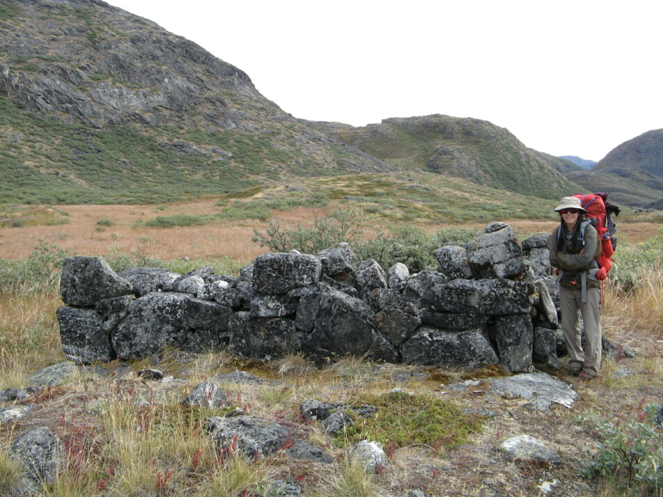 A Norse storehouse in Austmannadalen which would have been used to keep fish, meat and trading goods.