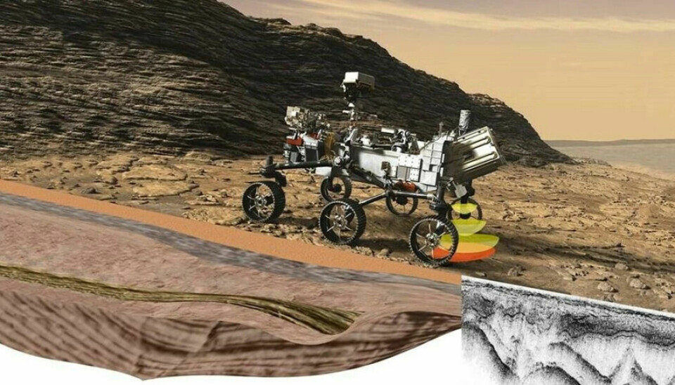 The ground-penetrating radar on the new Mars rover helps to gain knowledge about the geological history of the Jezero crater.