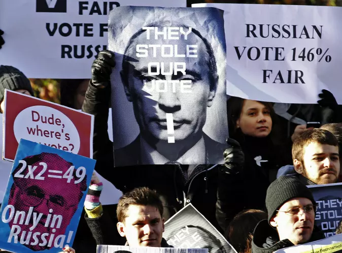 Putin’s election to the Russian State Duma in 2011 was characterized by a lot of clear election fraud. Tens of thousands of Russians took to the streets in protest. Following these events, Putin turned to Russian religion and traditional values like homophobia to build legitimacy.