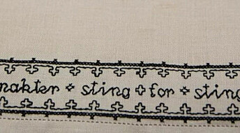 Cross stitch against German occupation: Is this Norway's first guerilla embroidery?
