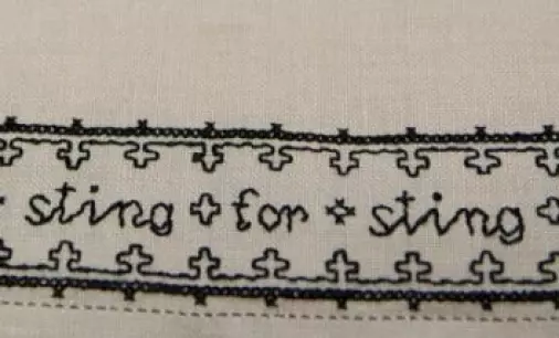 Cross stitch against German occupation: Is this Norway's first guerrilla embroidery?