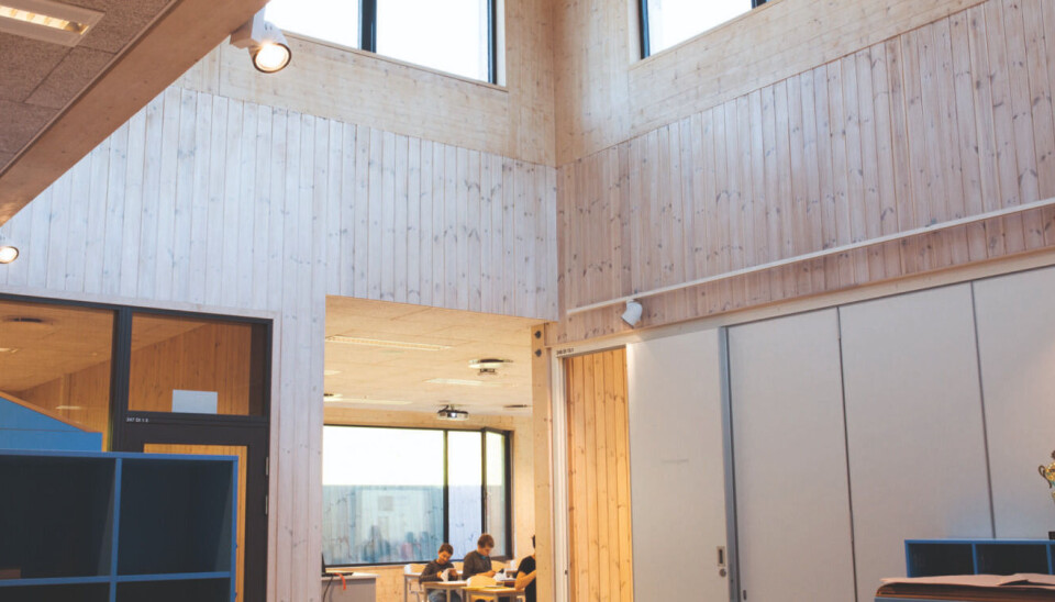 Research scientists have been compiling our current knowledge about how light impacts on school pupils. Their findings may result in more learning and less disruption. The photo shows 7th grade pupils enjoying themselves at Ulsmåg school in Bergen. Architects: Ola Roald Arkitektur.