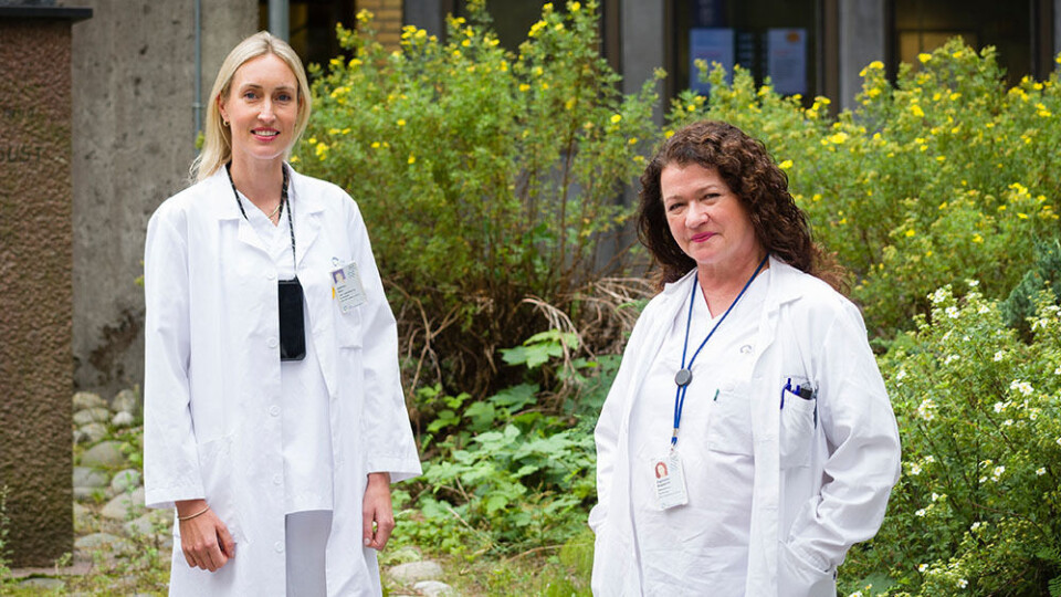 'The more we know about the bacteria that cause the infection, the better we can adapt the treatment,' PhD candidate Kathrine Blom (left) says. Blom and Professor Ragnheidur Bragadottir (right) are two of the researchers behind a new study on the serious eye infection endophthalmitis.