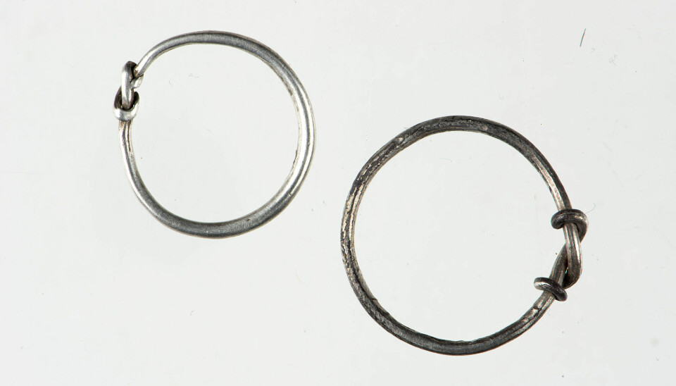 Finger rings like these are often found in treasure finds, but not so often in graves - which suggests that they were used more for trading than as jewellery.