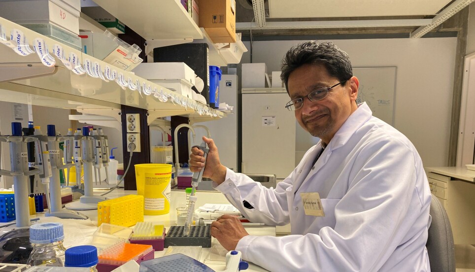Professor Sandip Kanse conducts research on a protein called FSAP at the Institute of Basic Medical Studies at the University of Oslo.