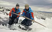 A ski from the Viking Age melted out of the ice in 2014. A few years later the second ski in the pair appeared