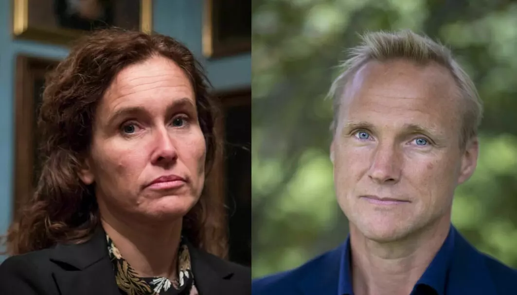 Researchers Julie Wilhelmsen (left) and Tormod Heier (right) have both ended up in the firing line after statements made early in the war against Ukraine.