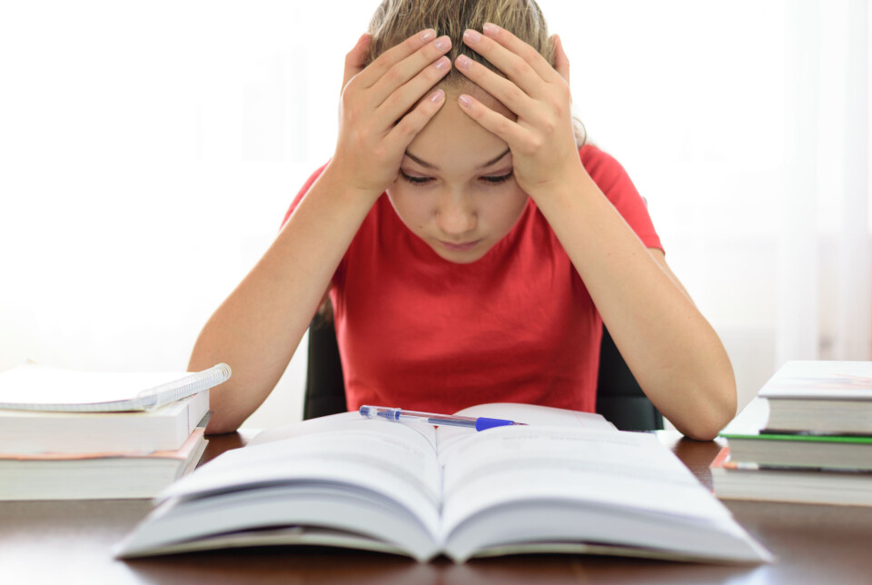 The latest Ungdata report shows that 17 per cent of young people in Norway had been under so much pressure in the past week that they had problems coping with it.