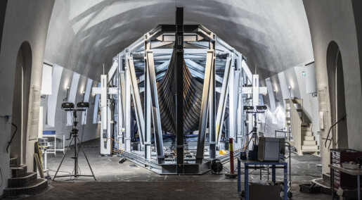 40-tonne steel rigs will protect the Viking ships during the building of a new Viking Age museum in Oslo 40-tonne steel rigs will protect the Viking ships during the building of a new Viking Age museum in Oslo