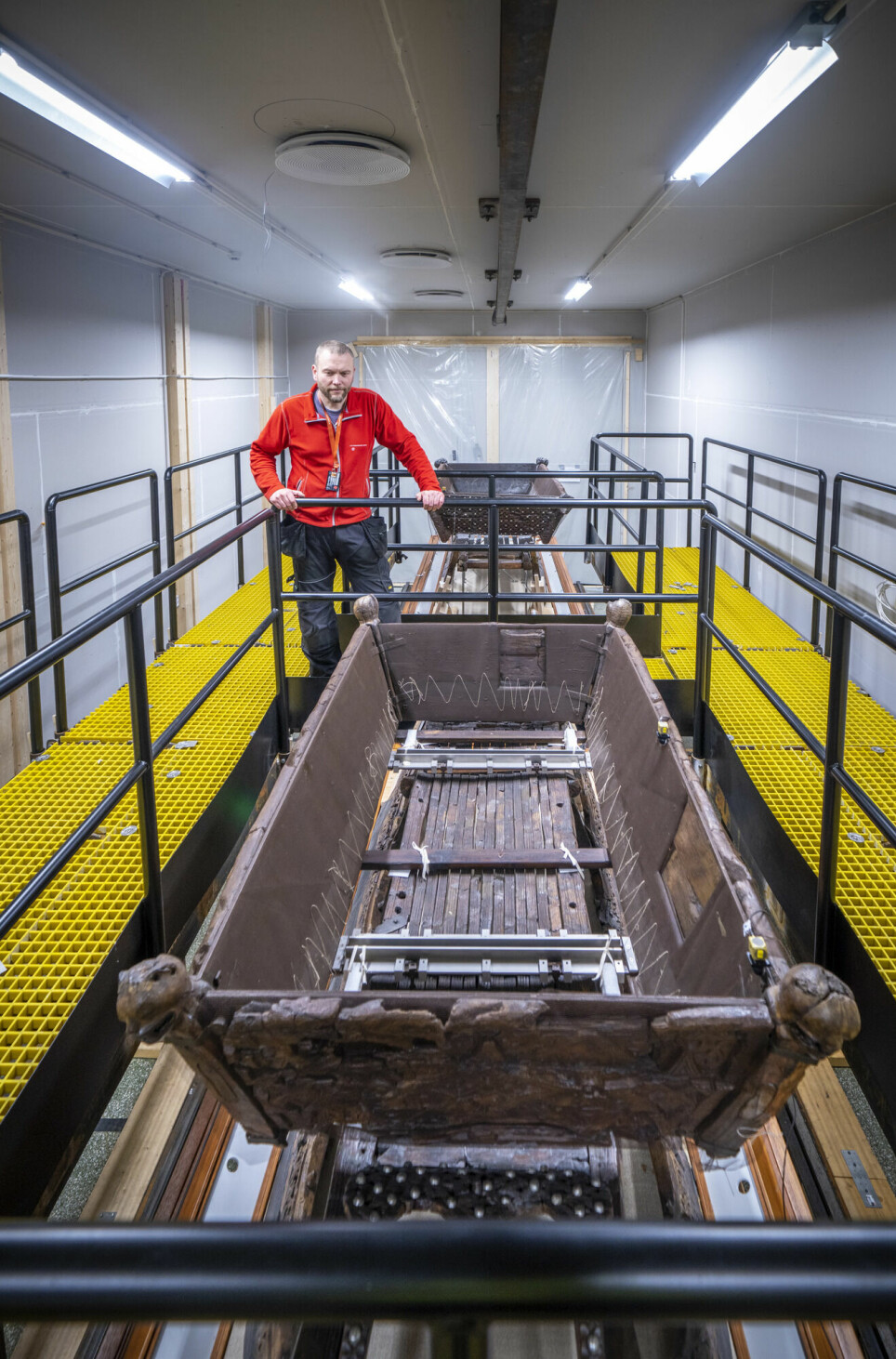 The three sleighs found with the Oseberg ship are particularly fragile, and will spend the next two years in a room specially designed to protect them.