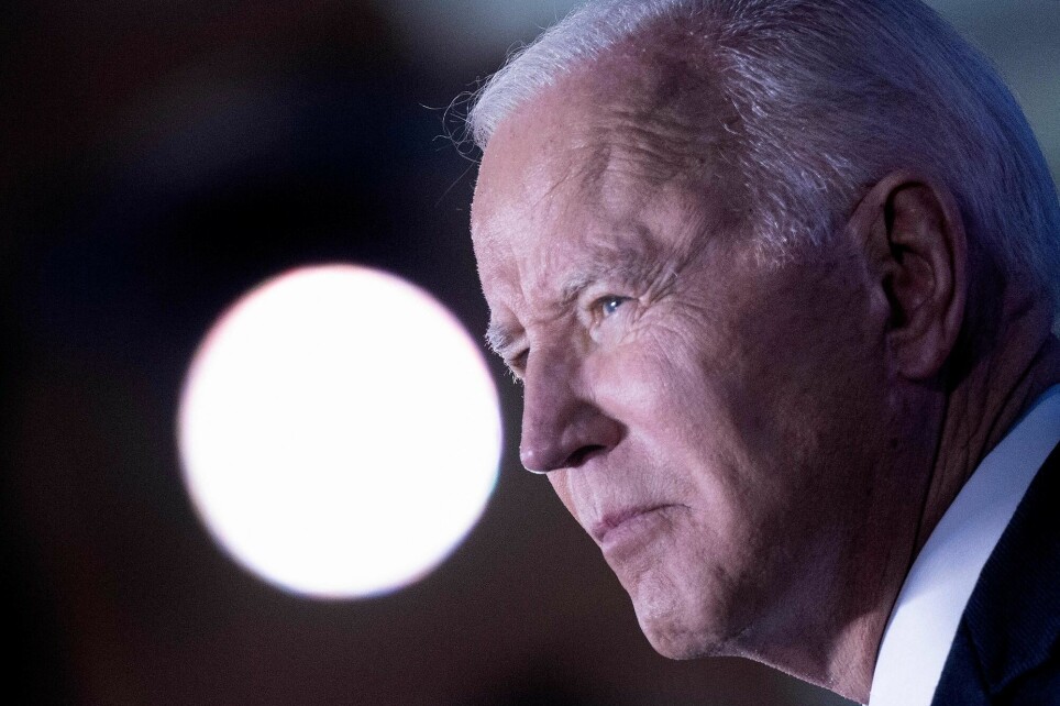 “Never before has a state become as powerful so quickly as China has become in the last 20 years,” says researcher Øystein Tunsjø. This has not gone unnoticed among American politicians and defence personnel. This picture of US President Joe Biden was taken during a speech he gave on the Ukraine war in March last year.
