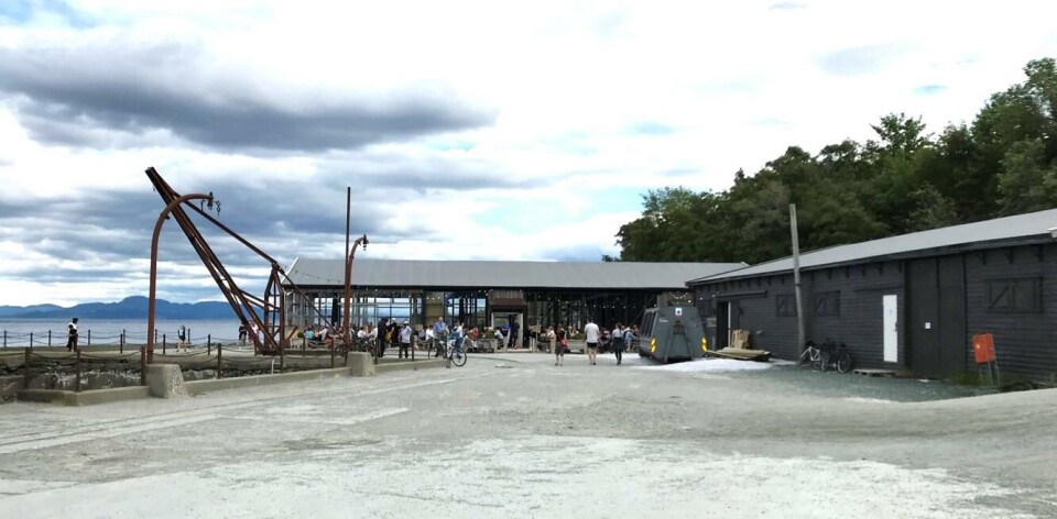 Converted German barracks have been repurposed into Ladekaia restaurant.