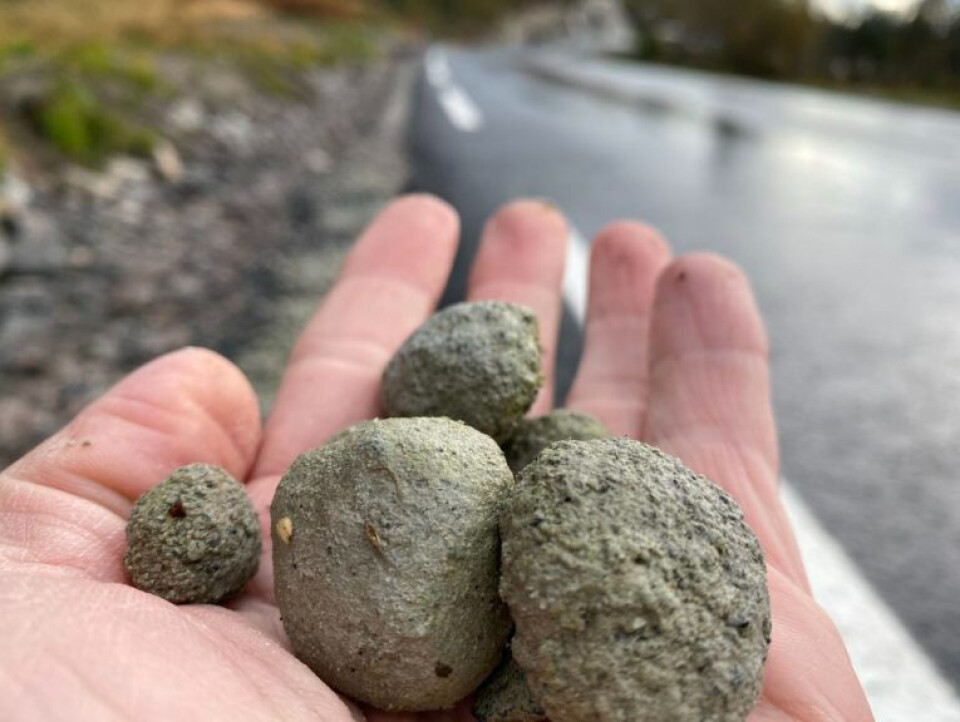 This is recycled concrete slurry that is now being used in road construction.