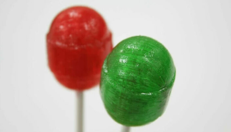 Lollipops are really just a caramel or drops on a stick.