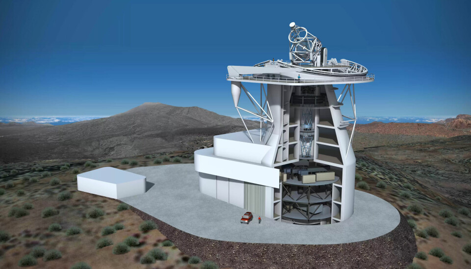 This is what the European solar telescope on La Palma will look like.