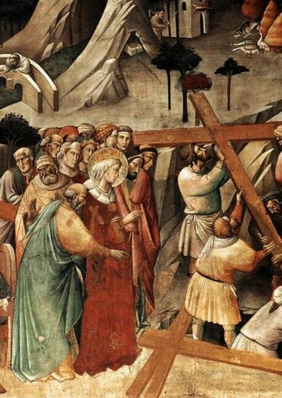 The Italian painter Agnolo Gaddi's rendering of Helena's rediscovery of the True Cross.