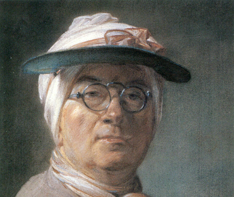 Eyeglasses sat well on the nose of French painter Jean-Baptiste-Siméon Chardin in the 18th century.