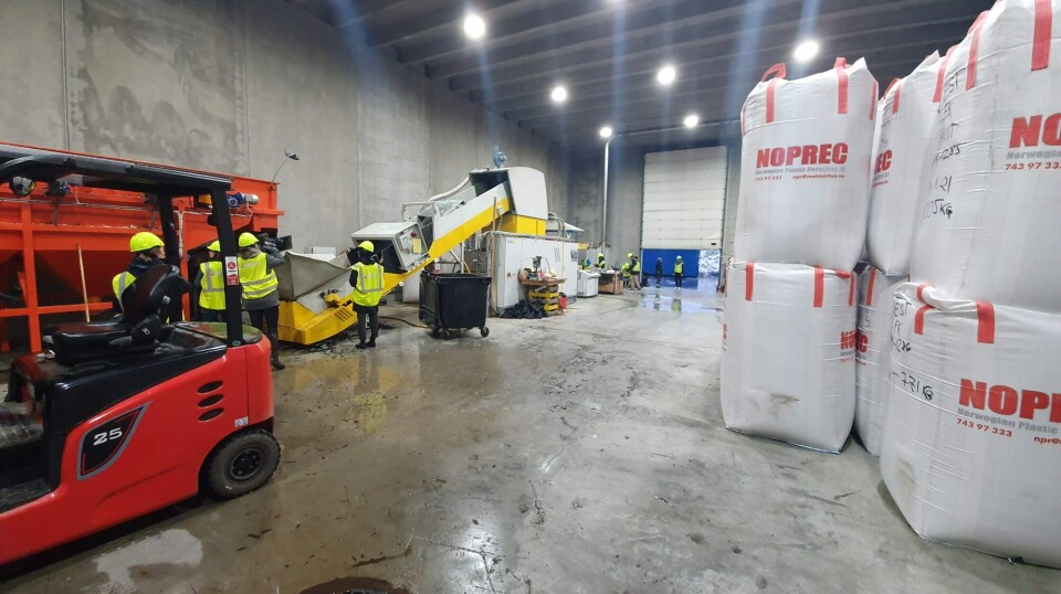 Plastic waste has been turned into new raw materials.