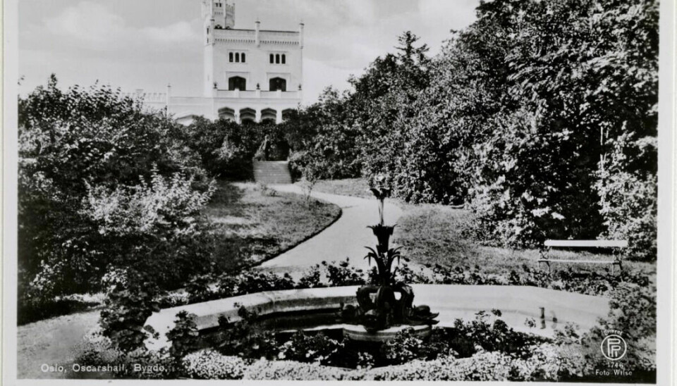 The garden at Oscarshall - probably close to the major transformation in the 1930s.