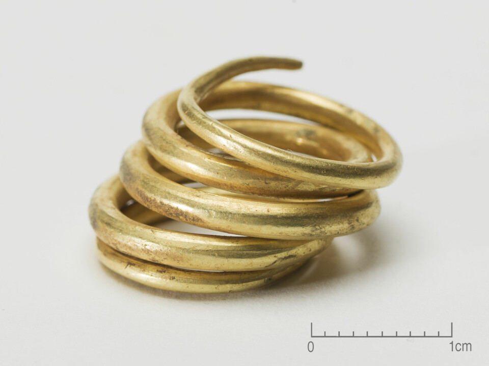 One of the three rings that were found in Rennesøy.