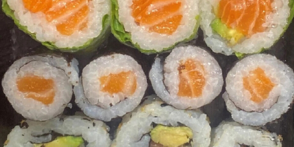 Sushi can be delicious, but it also carries a health hazard, both for individuals and for society at large. Close up of salmon maki.