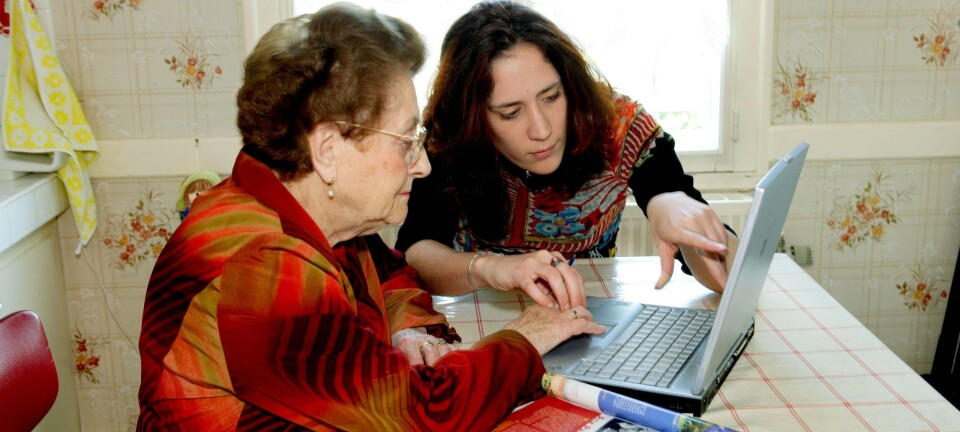 Adult children increasingly help their elderly parents navigate the online world