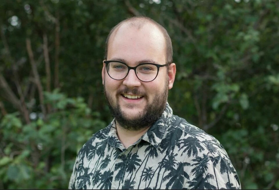 Researcher William Hatchett at Nord University.