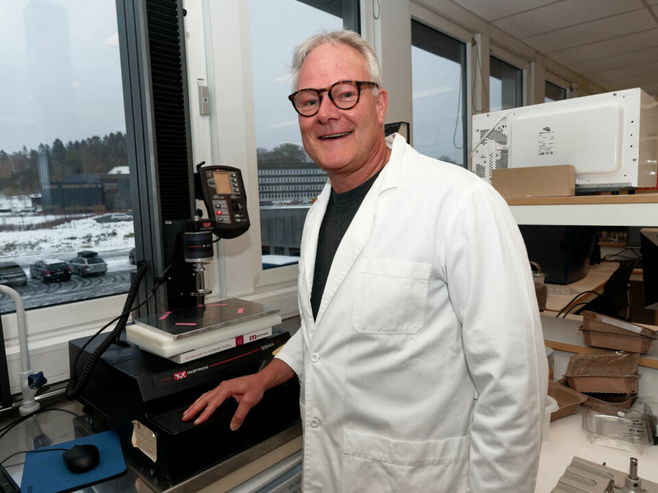 Here at Ås, Nofima scientist Rune Rødbotten has scanned chicken meat to see if the muscles have developed normally. Here at Ås, Nofima scientist Rune Rødbotten has scanned chicken meat to see if the muscles have developed normally.