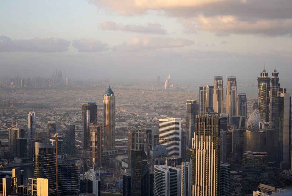 Panoramic view of Dubai, the host city. Utsikt over vertsbyen Dubai.
