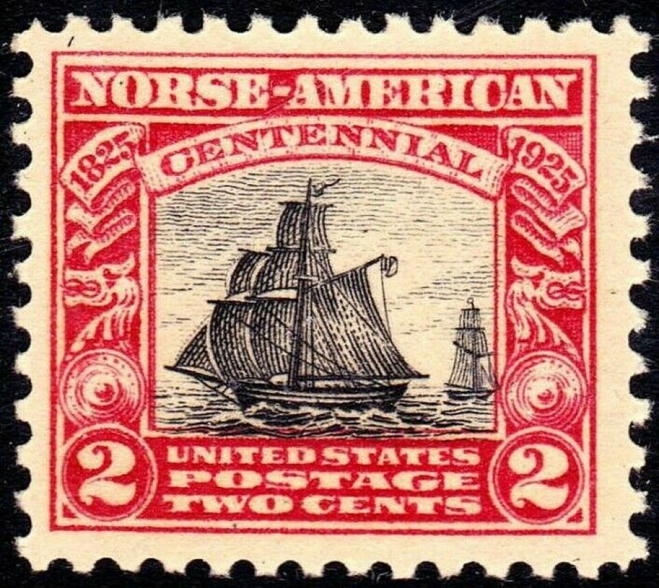 Restauration on an American postage stamp from 1925.