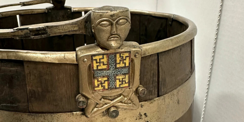 This bucket remained buried in a Viking grave for 1,000 years, but is in excellent condition