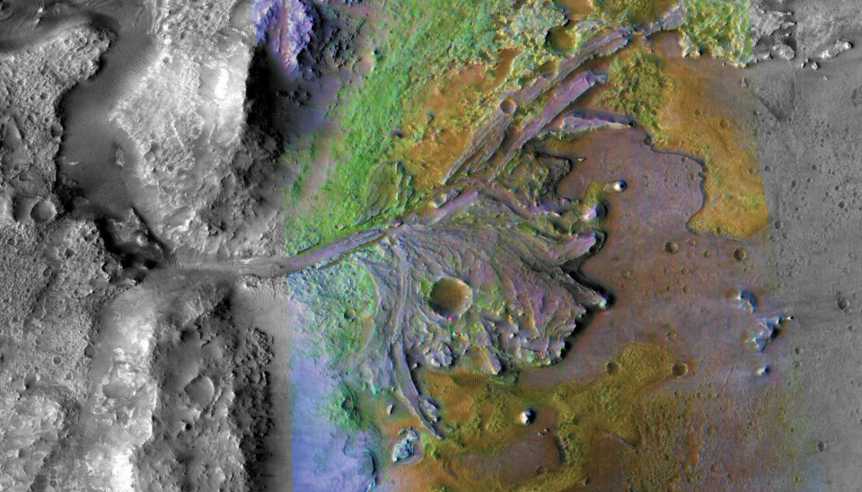 The Perseverance rover is exploring this area on Mars that is believed to be an ancient river delta.