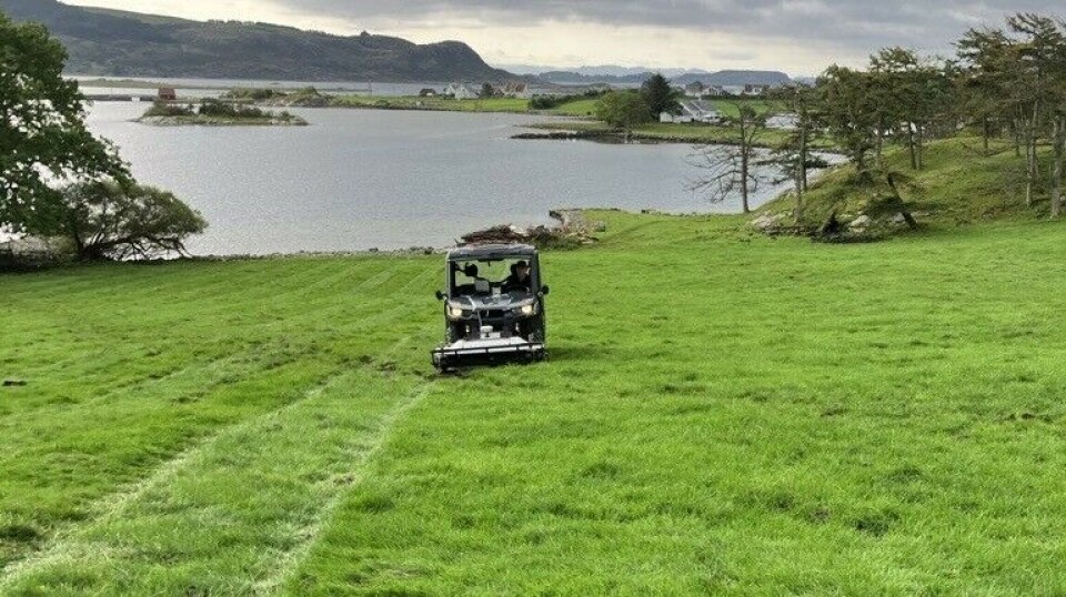 The archaeologists drive over a possible pit house.