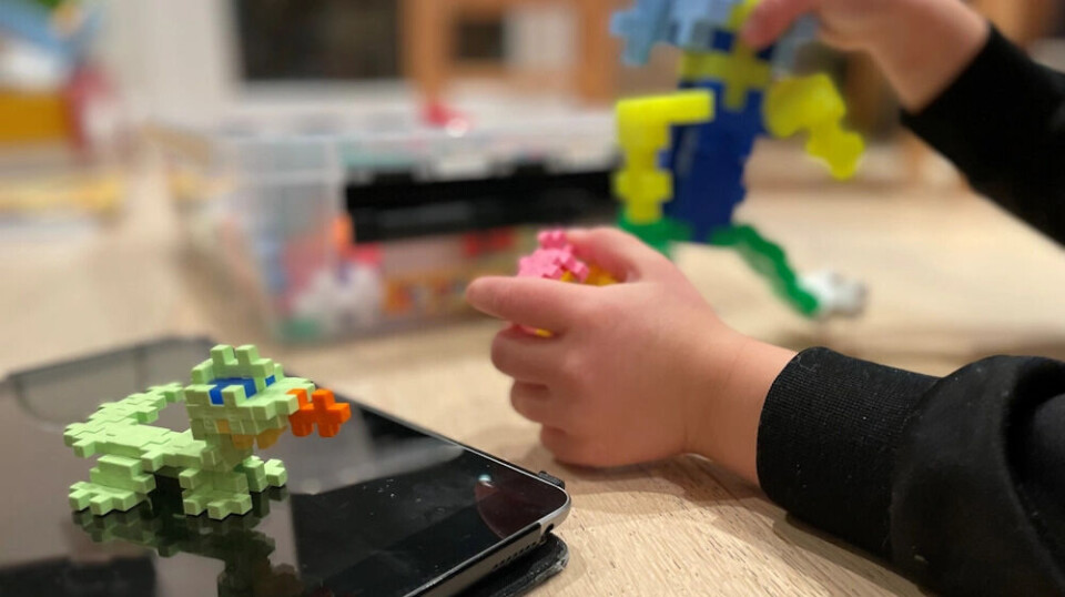 A dragon from Minecraft may well be brought to life through physical Plus-Plus pieces on the floor in the home of a five-year-old.