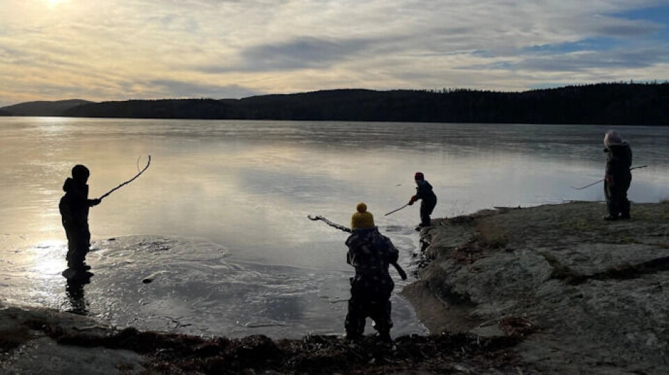 So-called risky play for preschool children might be climbing, cycling at fast speeds, or activities near hazards, such as the ice on the edge of a lake. But they can also take chances in games on their tablet.