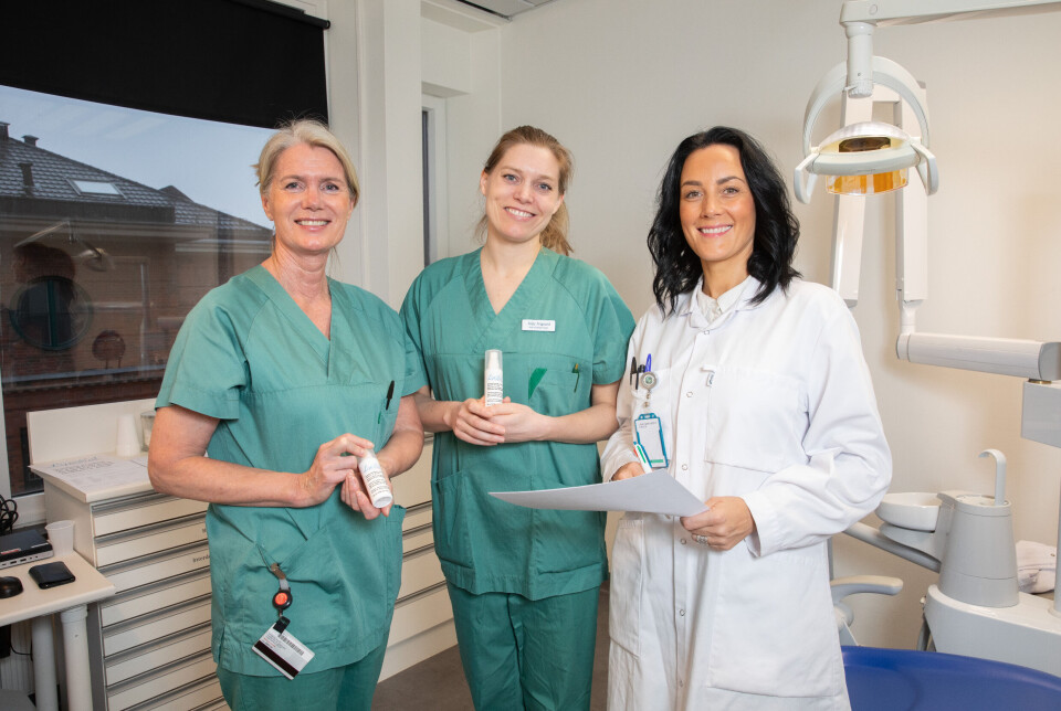 Team Liposal. From left: Janicke Liaaen Jensen, Julie Frigaard, and Carina Athelie Skredlund.
