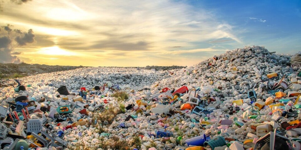 The Thilafushi waste management facility in the Maldives.