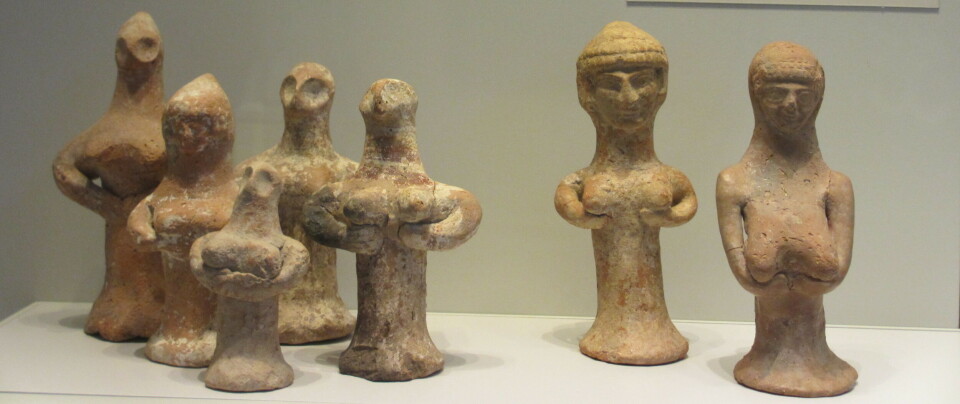 “These figurines may represent Asherah,” says Anne Katrine Gudme. It was common to have such a figurine at home from 700 to 500 BCE.