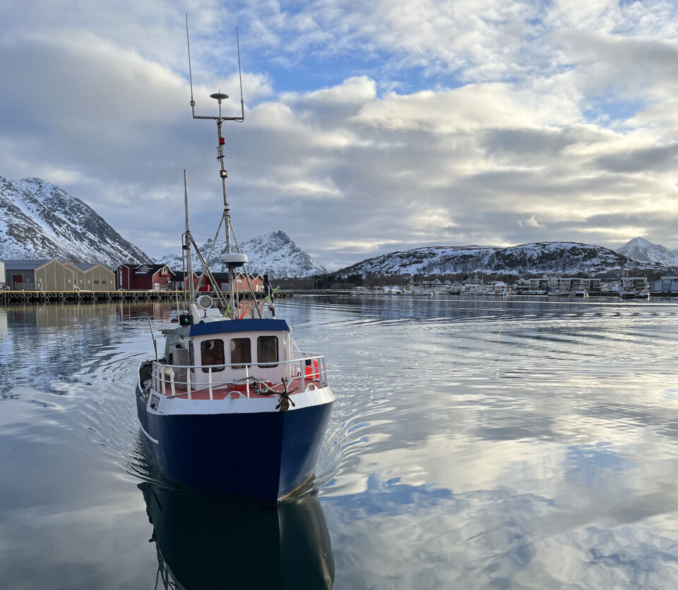 In the new concept, the products are packaged and processed at once. Fiskebåt i havn.