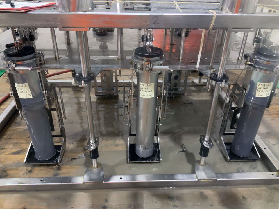Analyses of chemical samples from seabed sediments, collected over many years using a multicorer, form a large part of the data basis for the investigations.