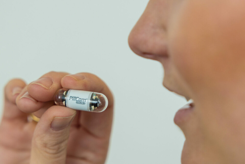 A capsule camera.