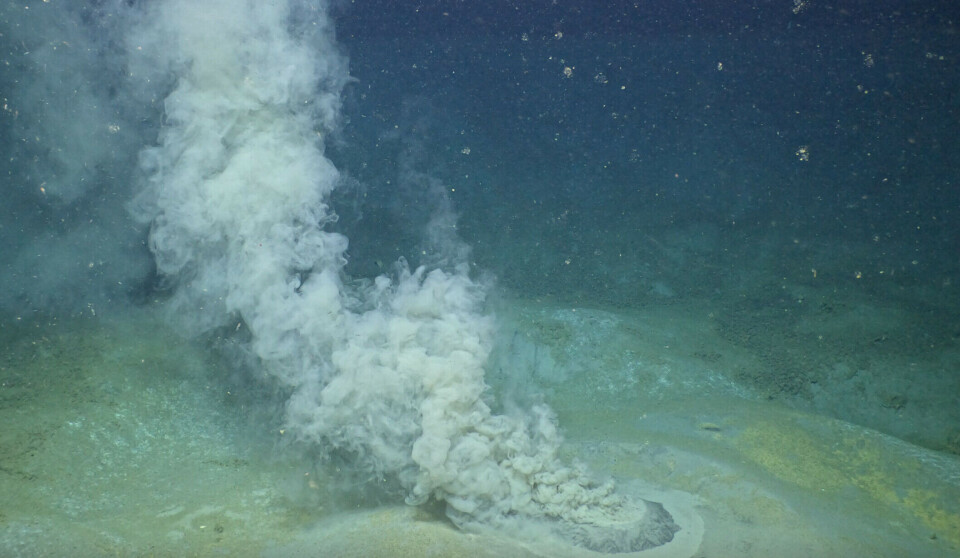 One of the newly discovered mud volcanoes.