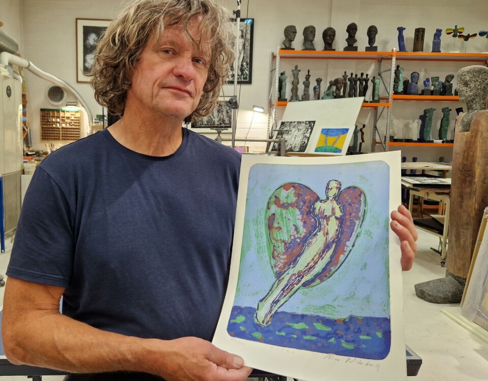 Like many other artists, Nico Widerberg finds angels to be a great subject. “I don’t associate angels with religion and the church. They are a positive force, something beautiful that gives hope,' he says.